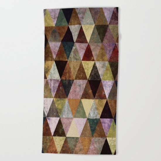 Abstract #399 Peat Bog Grunge Beach Towel