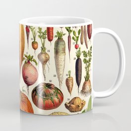 Adolphe Millot Vegetables Vintage Scientific Illustration Encyclopedia Illustration Lithograph  Coffee Mug