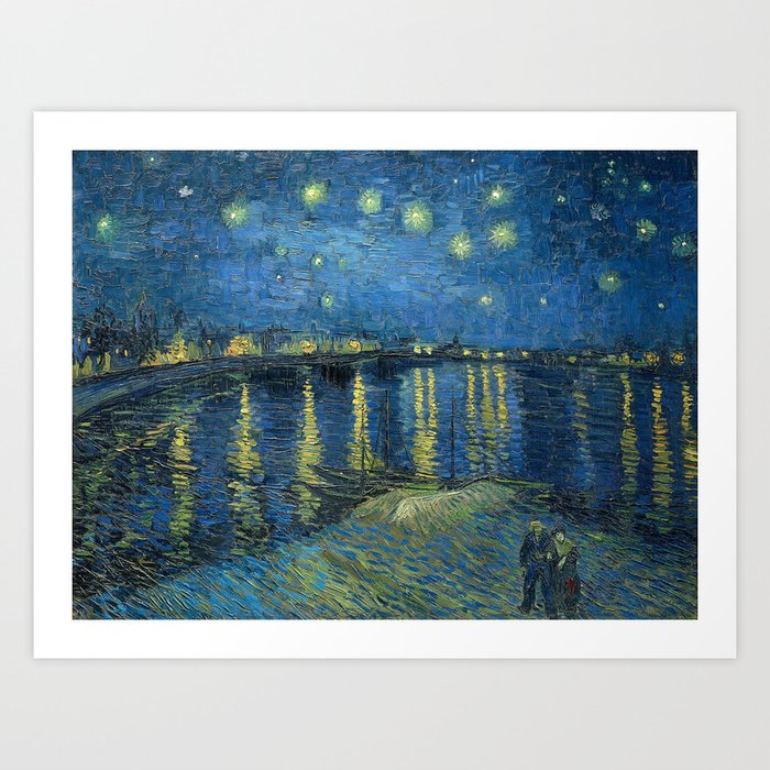Vincent Van Gogh Starry Night over the Rhone 1888 Art Print