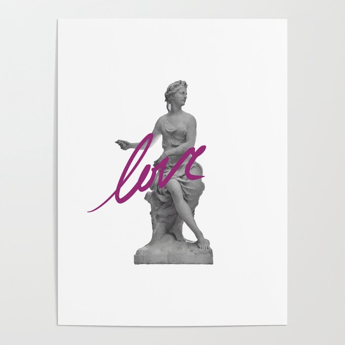 Venus in Love / White Poster