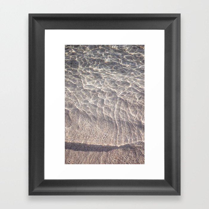 Water Reflections Photography | Clear Water Framed Art Print
