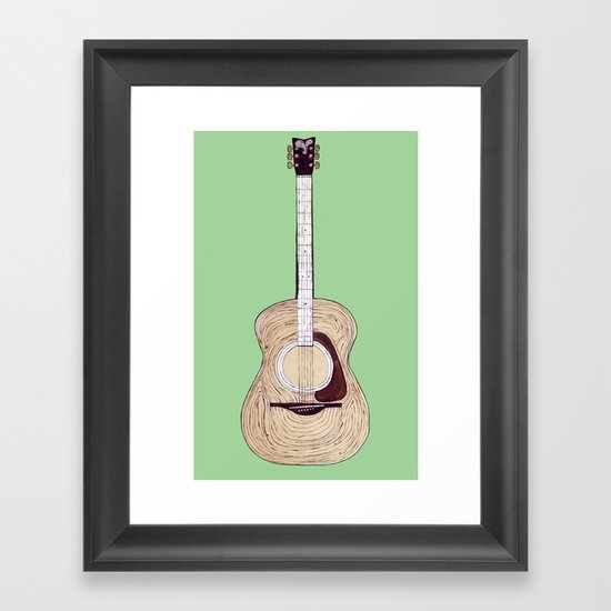 Acoustic Guitar Framed Art Print