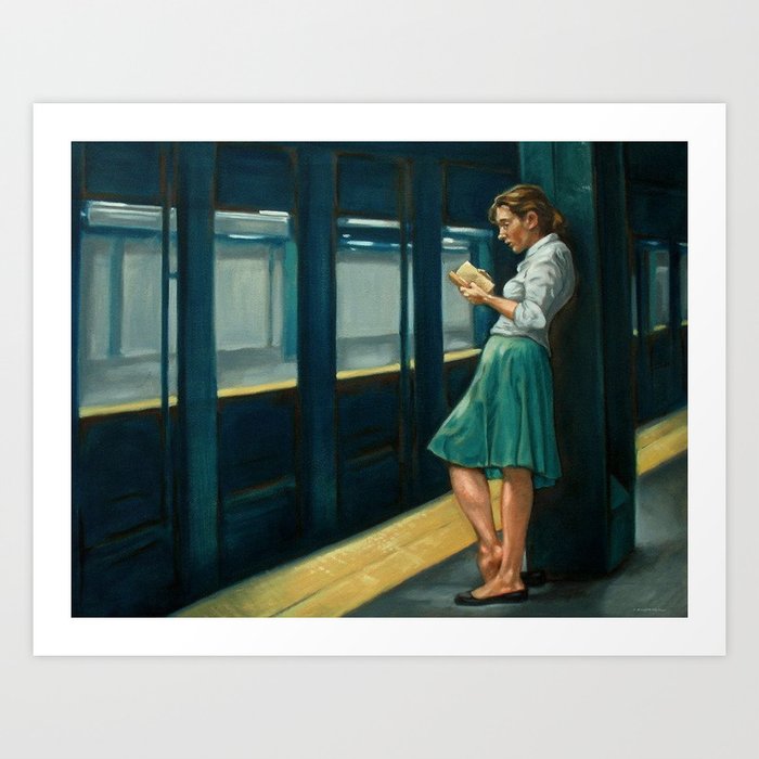 Original painting by Edward hopper Art Print by IllustrPro Society6