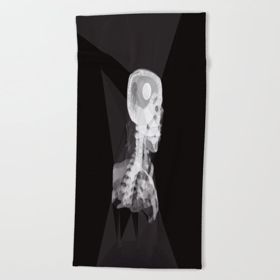 X-Rays and Triangles Beach Towel