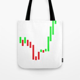 Stock Market Trader Candlestick Chart Trading Gift Tote Bag