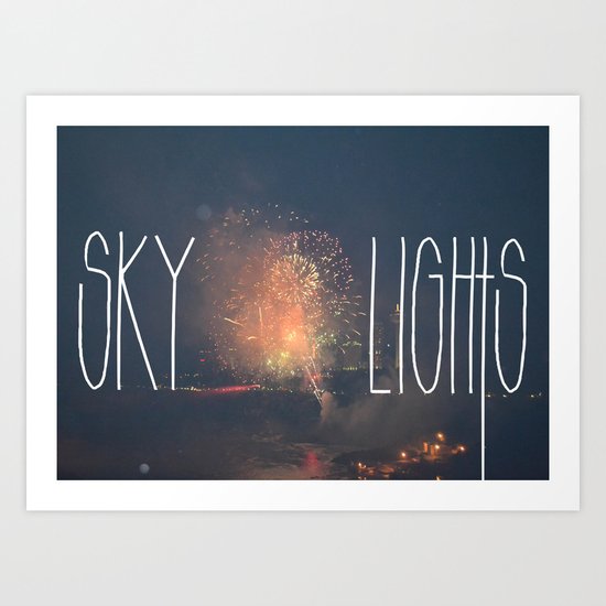 SKY LIGHTS Art Print