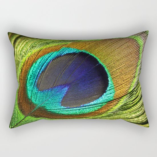 peacock feather Rectangular Pillow