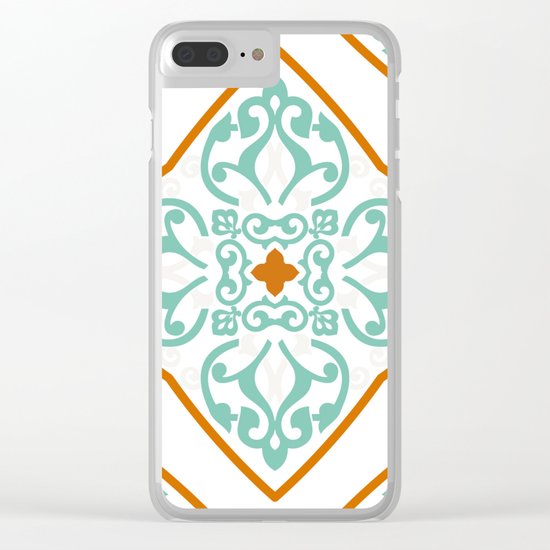 Boho Mandala II Clear iPhone Case
