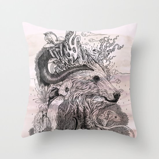 Forest Warden Throw Pillow