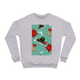 Watercolor Christmas Seamless Pattern. Christmas Decor and Gifts 09 Crewneck Sweatshirt