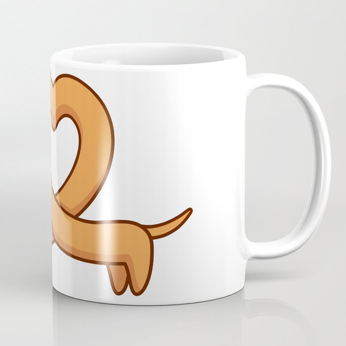 Heart shaped dachshund dog Coffee Mug