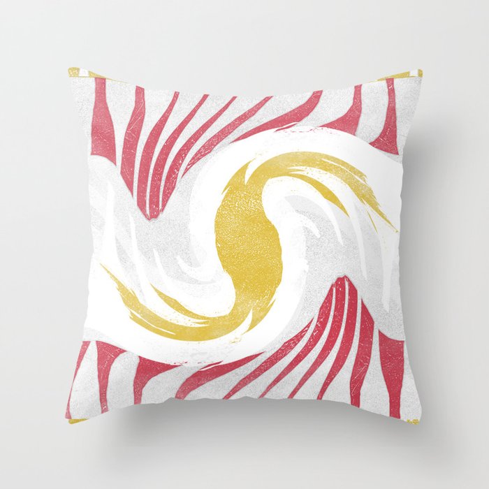 Zebra Swirl Throw Pillow