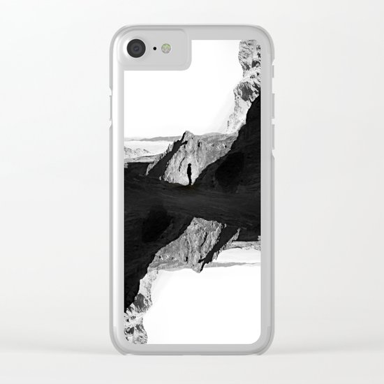 Man of isolation Clear iPhone Case
