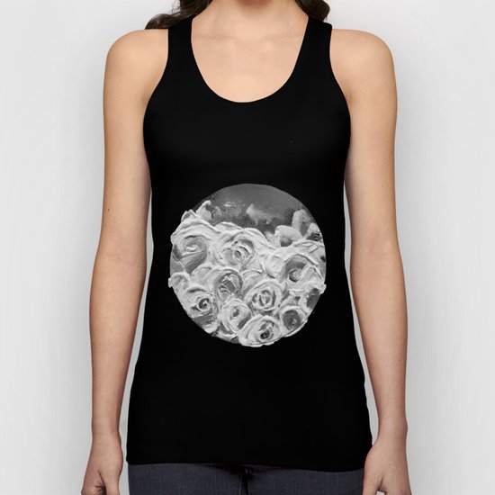 Roses on Fire In the Evening Rainbow Unisex Tank Top