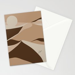 Abstract Sand Dunes Stationery Cards