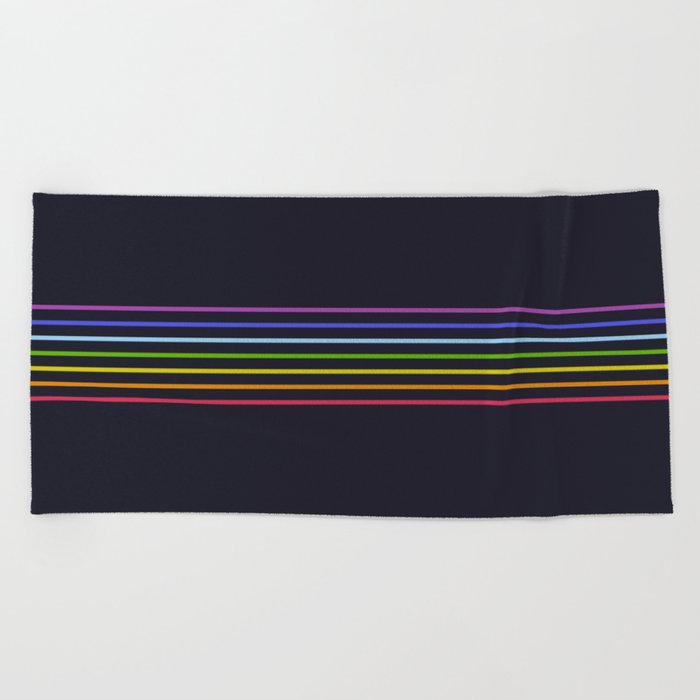 Nobufusa - Classic Retro Stripes Beach Towel