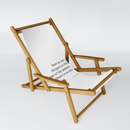 Trapped in the amber of the moment - Kurt Vonnegut Quote - Literature - Typewriter Print Sling Chair