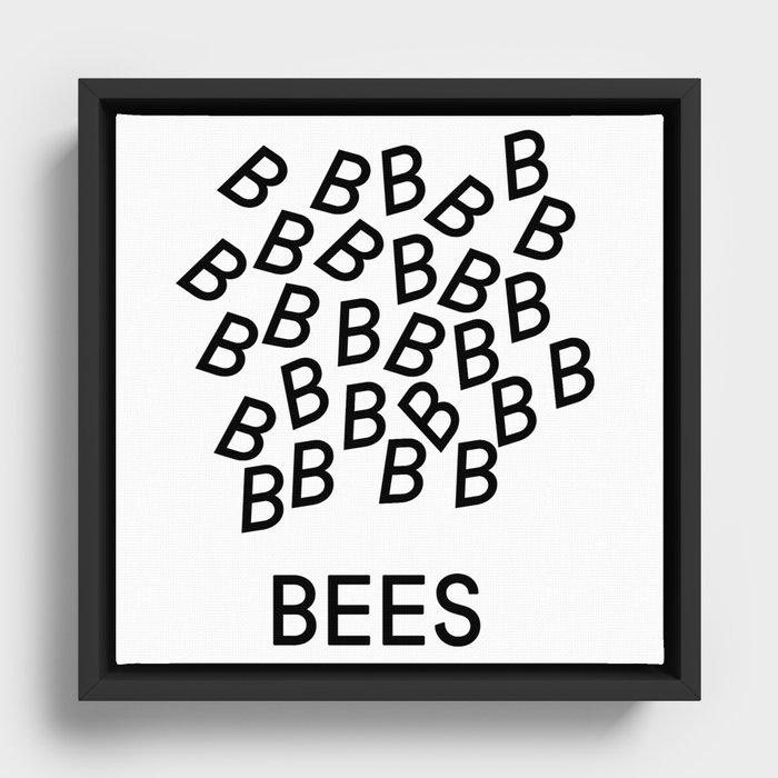 Bees Framed Canvas