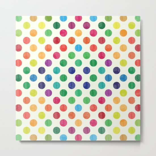 Lovely Dots Pattern III Metal Print