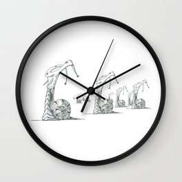 Snail Rout Wall Clock
