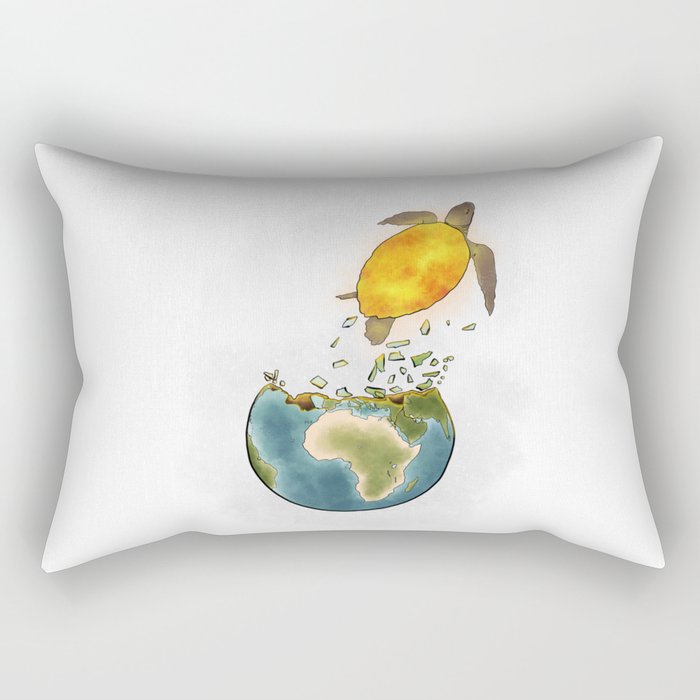 Climate changes the nature Rectangular Pillow