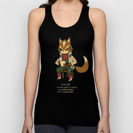 fox to-do-list Unisex Tank Top