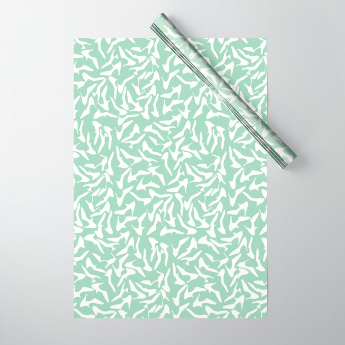mint wrapping paper
