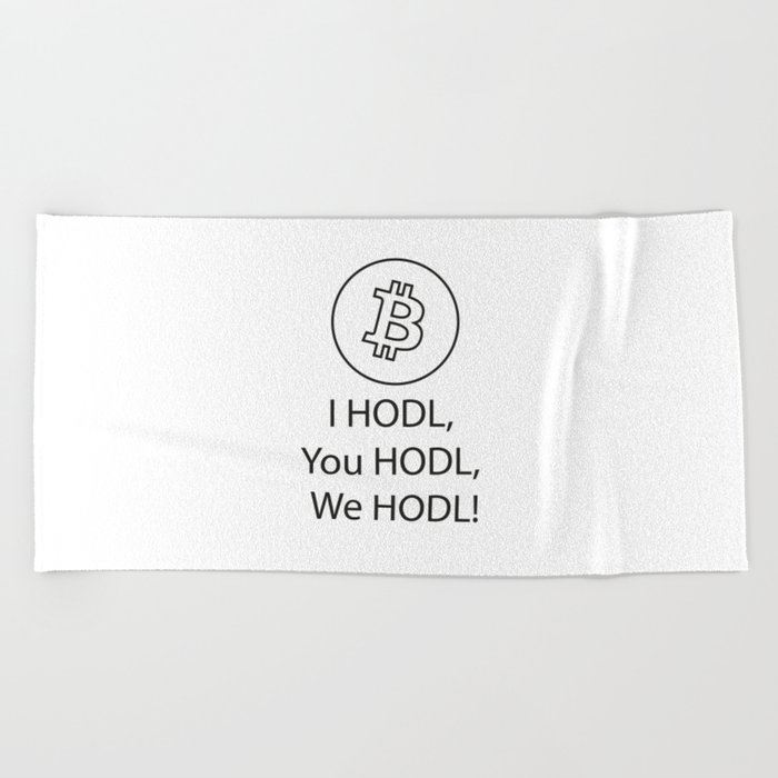 Bitcoin HODL Beach Towel