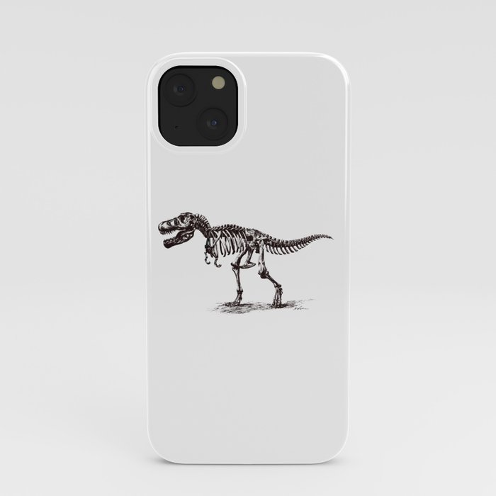 Dinosaur Skeleton in Ballpoint iPhone Case