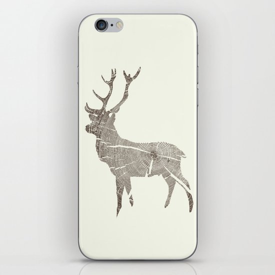 Wood Grain Stag iPhone & iPod Skin