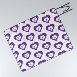 Wildcat Mascot Cares Purple Picnic Blanket