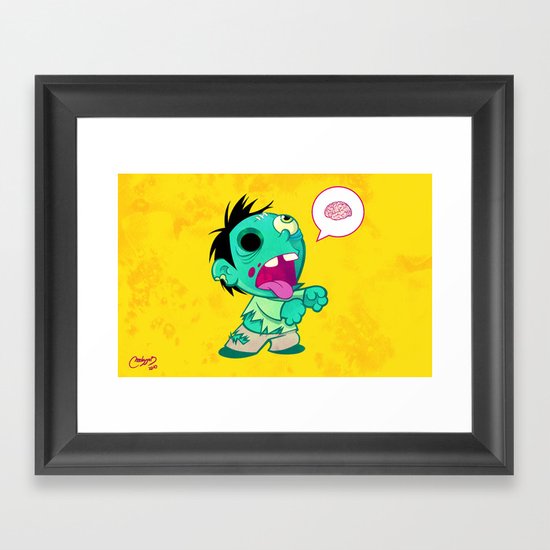 zombie Framed Art Print