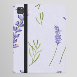 Lavendar, Flower Purple iPad Folio Case
