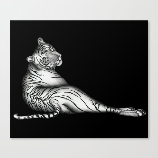 The Hunter in Black Canvas Print