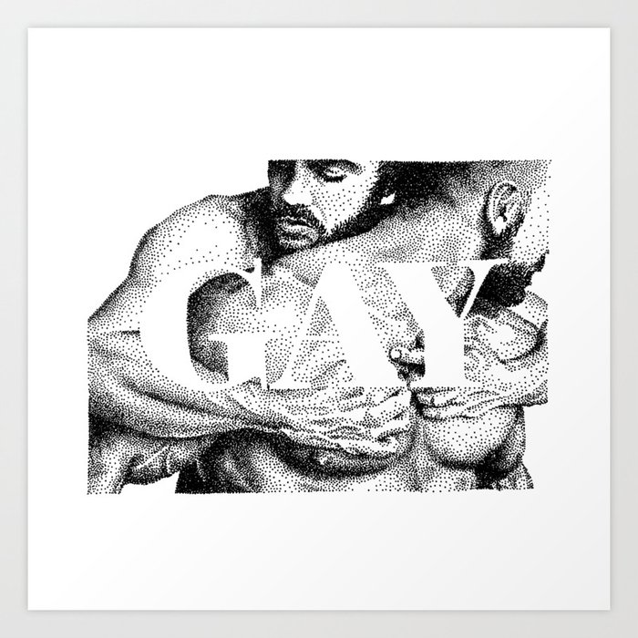 Gay Lettering Typography Art Print
