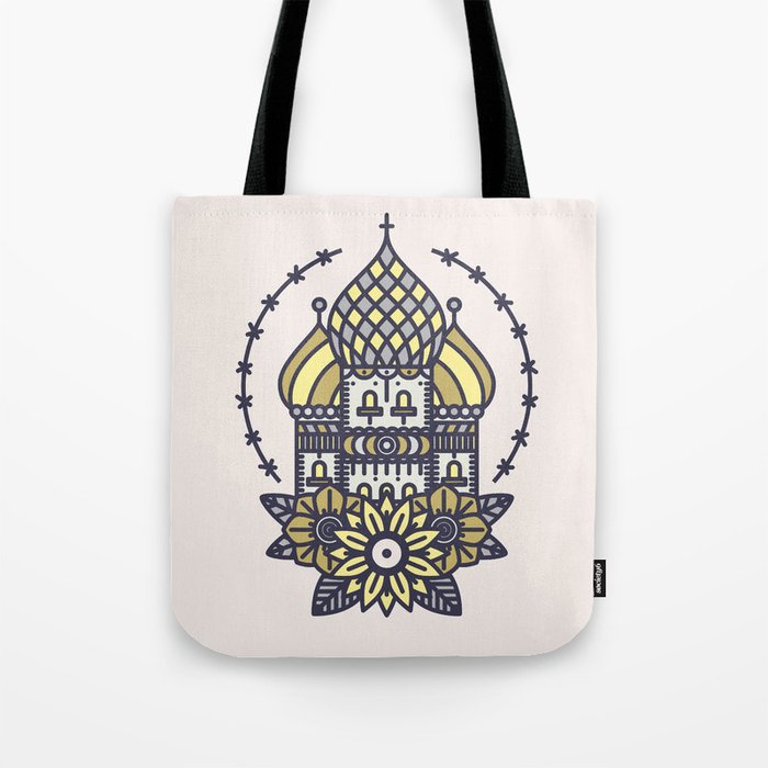 Russian church tattoo Tote Bag
