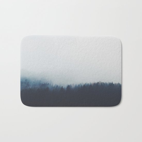 Dreary Landscape forest Bath Mat