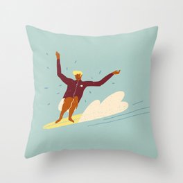 Surf buddy Throw Pillow