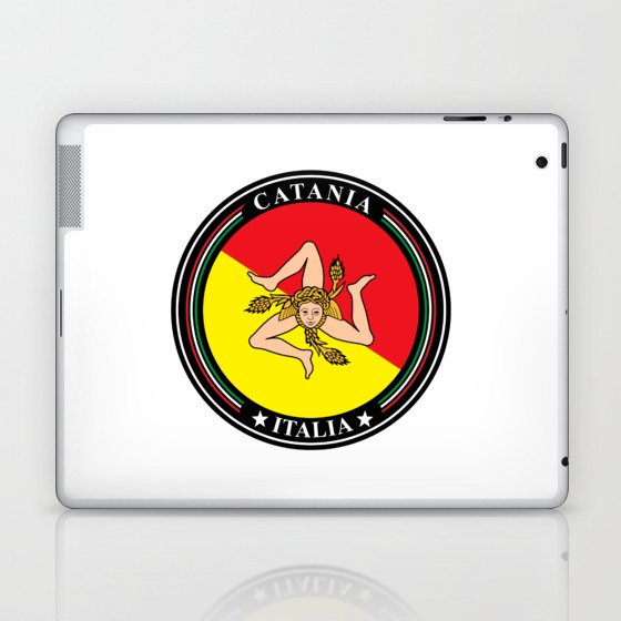 Catania Sicilia Italy Flag Laptop & iPad Skin