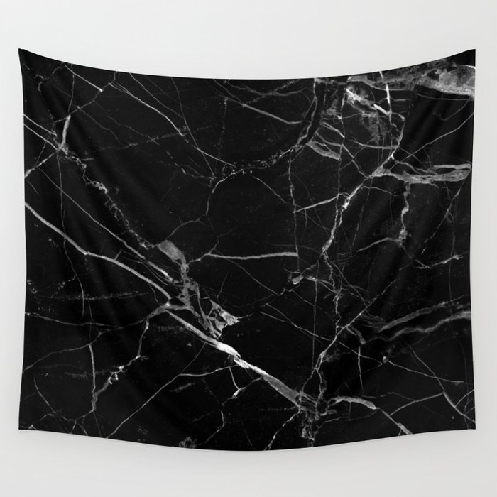 Black 2025 marble tapestry