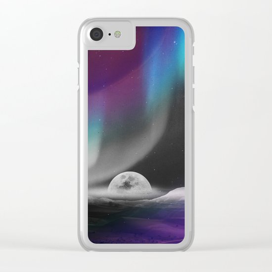 Moon After birth Clear iPhone Case