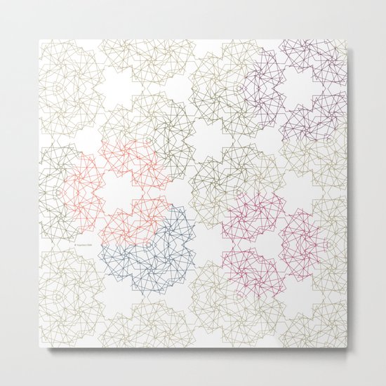 FlowerNet Metal Print