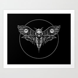 Death's Head Moth Art Print