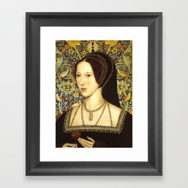 Queen Anne Boleyn Framed Art Print