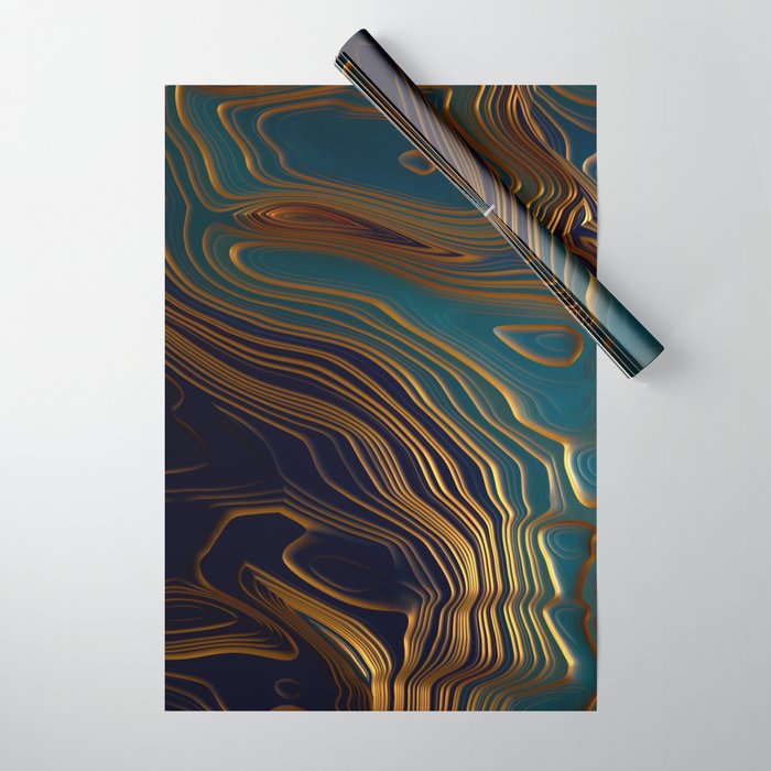 Peacock Ocean Wrapping Paper