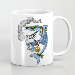 Shark Stoner Smoking Weed Coffee Mug