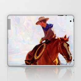 “Horse Herder” by W Herbert Dunton Laptop Skin