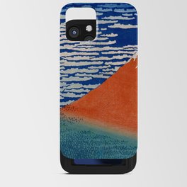 South Wind, Clear Weather, 1830-1833 by Katsushika Hokusai iPhone Card Case