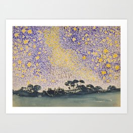 Landscape with Sky and Stars by Henri-Edmond Cross  Art Print