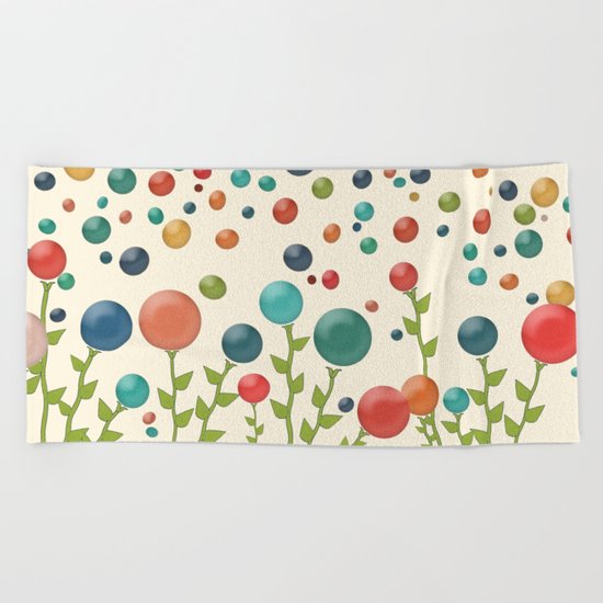 The Gum Drop Garden Beach Towel